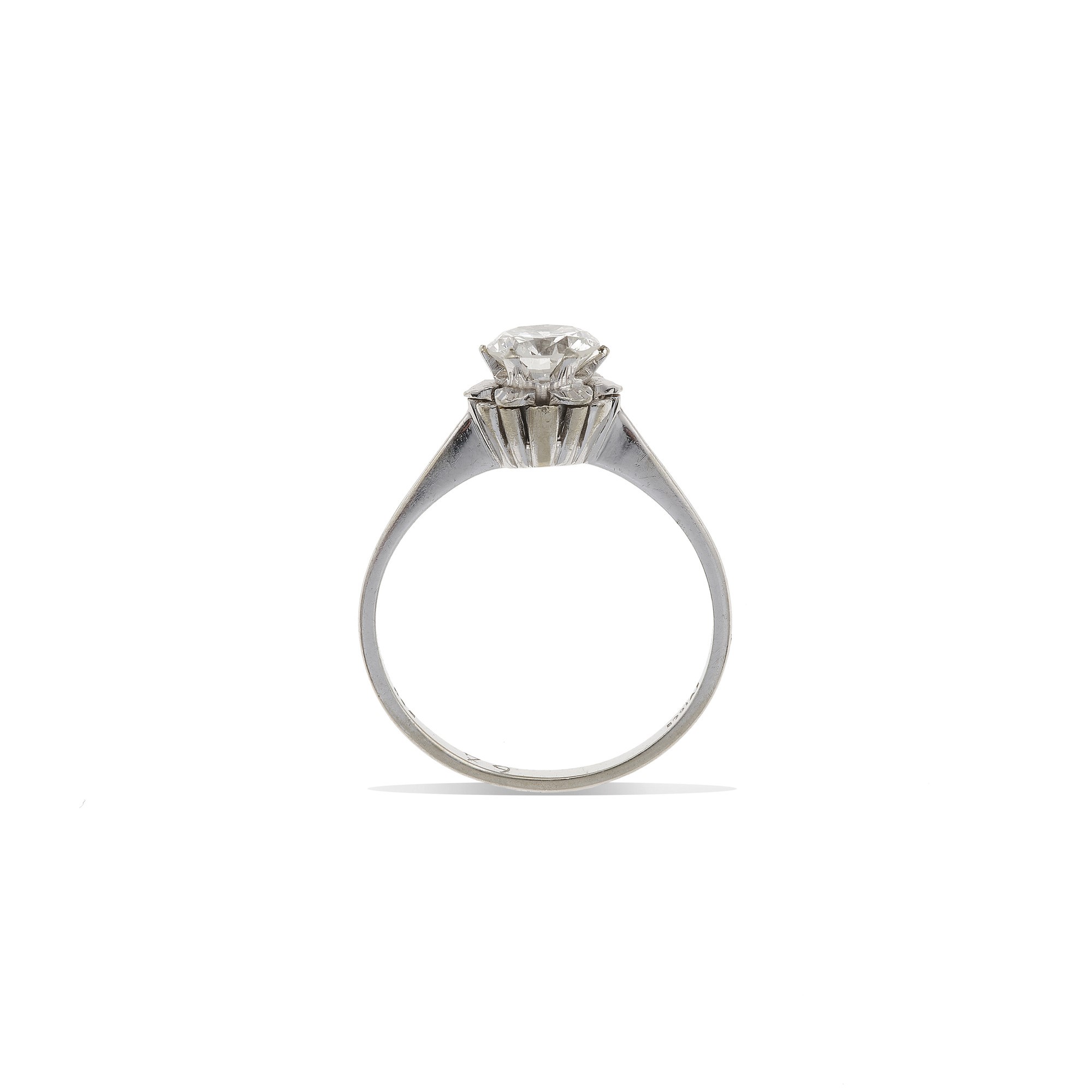 Anello con Diamante Taglio Brillante di Ct 0.70 Circa