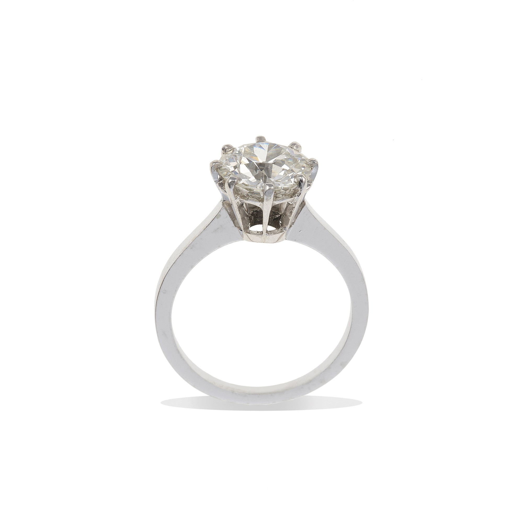 Anello con Diamante di Vecchio Taglio di Ct 2.00 Circa