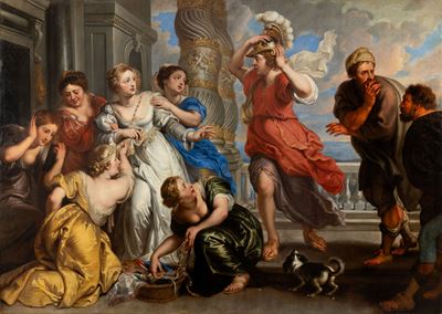 Achille Scoperto da Ulisse tra le Figlie di Licomede