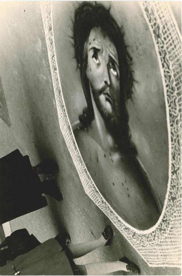Calogero Cascio - Rome - Christ on the road drawn by a street vendor