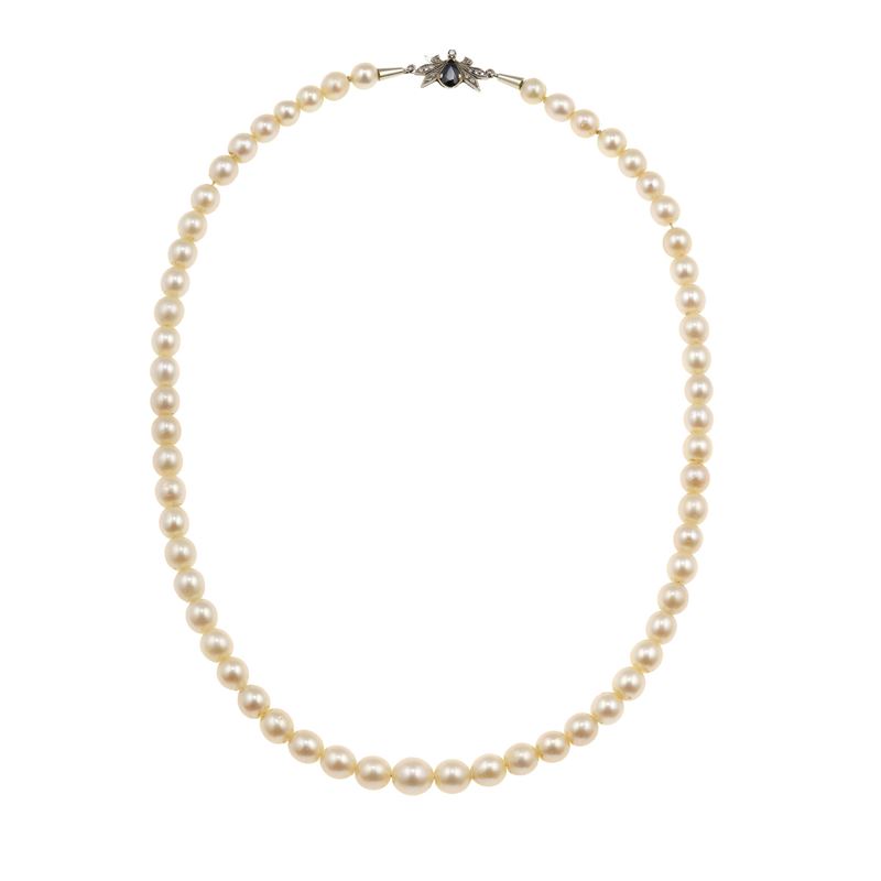 Collana con perle coltivate  - Asta Gioielli - Cambi Casa d'Aste