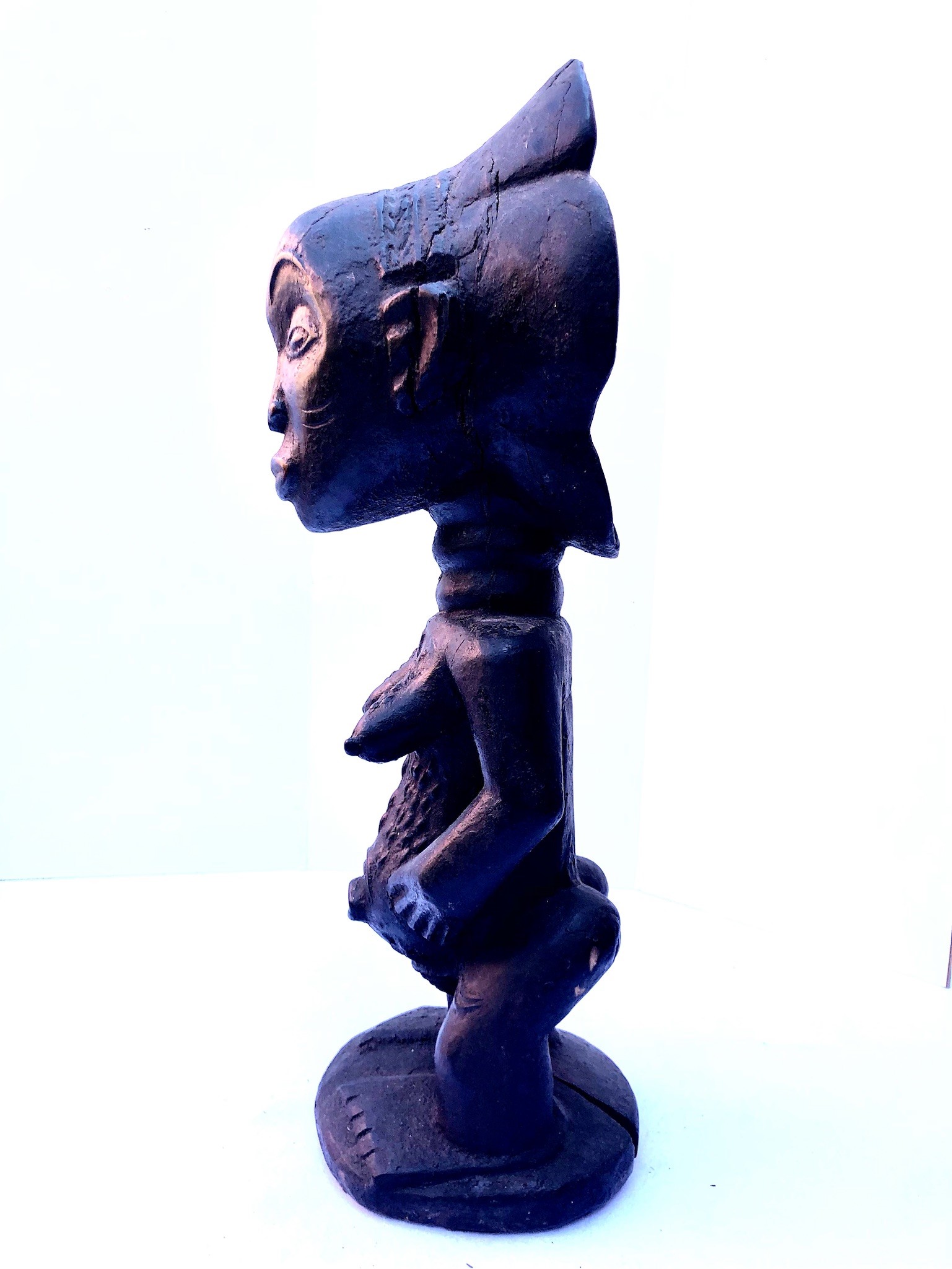 Scultura Luba Repubblica del Congo. Vecchia Manifattura del XX Secolo