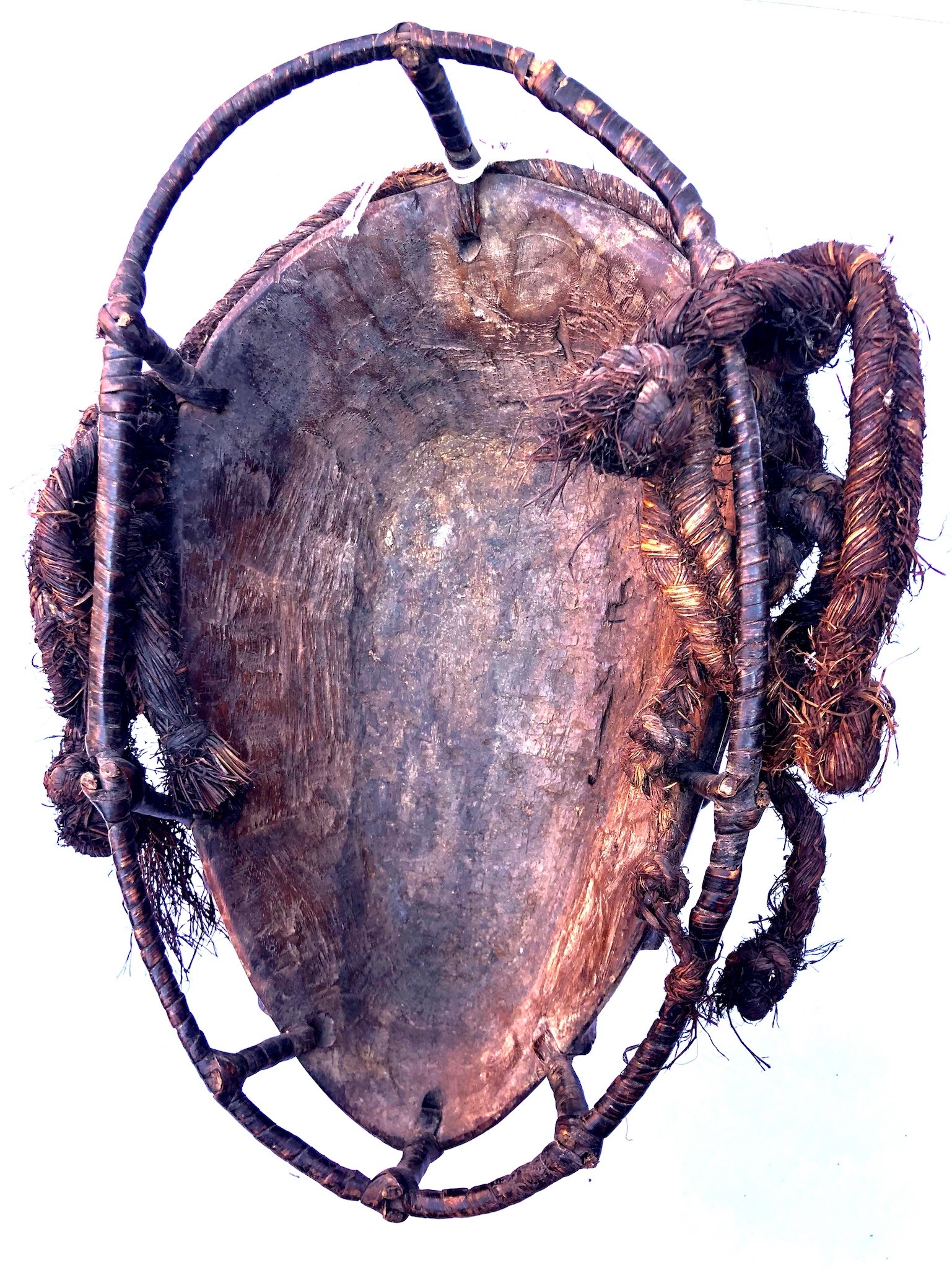 Cultura Africana. Grande Maschera Polimaterica Vecchia Manifattura del XX Secolo