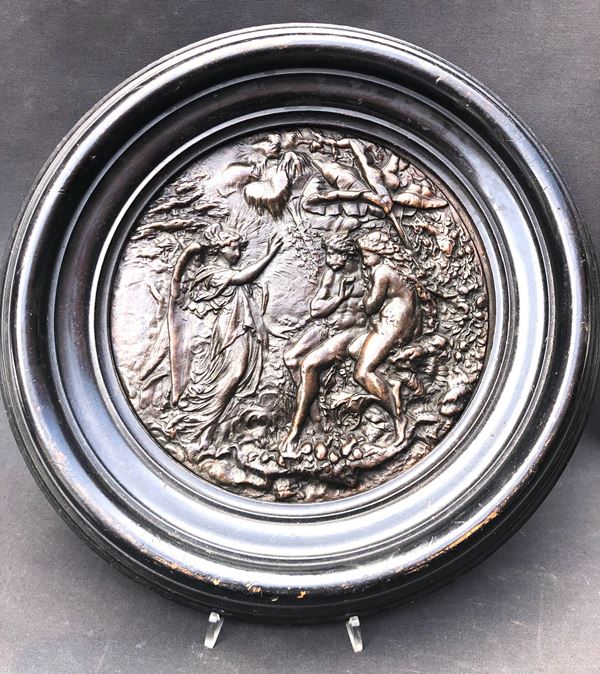 LÉONARD MOREL - LADEUIL (1820 -1888), LA CACCIATA DAL PARADISO TERRESTRE