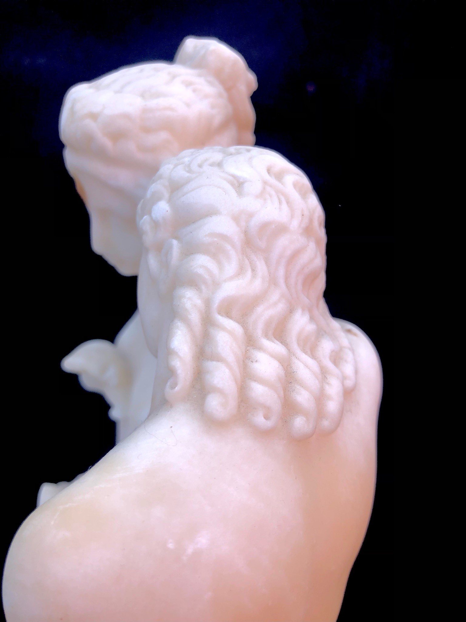 Da Antonio Canova (1757-1822), Amore e Psiche Stanti, Scultura in Alabastro, XIX Secolo