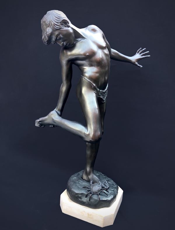 ANNIBALE DE LOTTO (1877-1932), RAGAZZO MORSO DA UN GRANCHIO