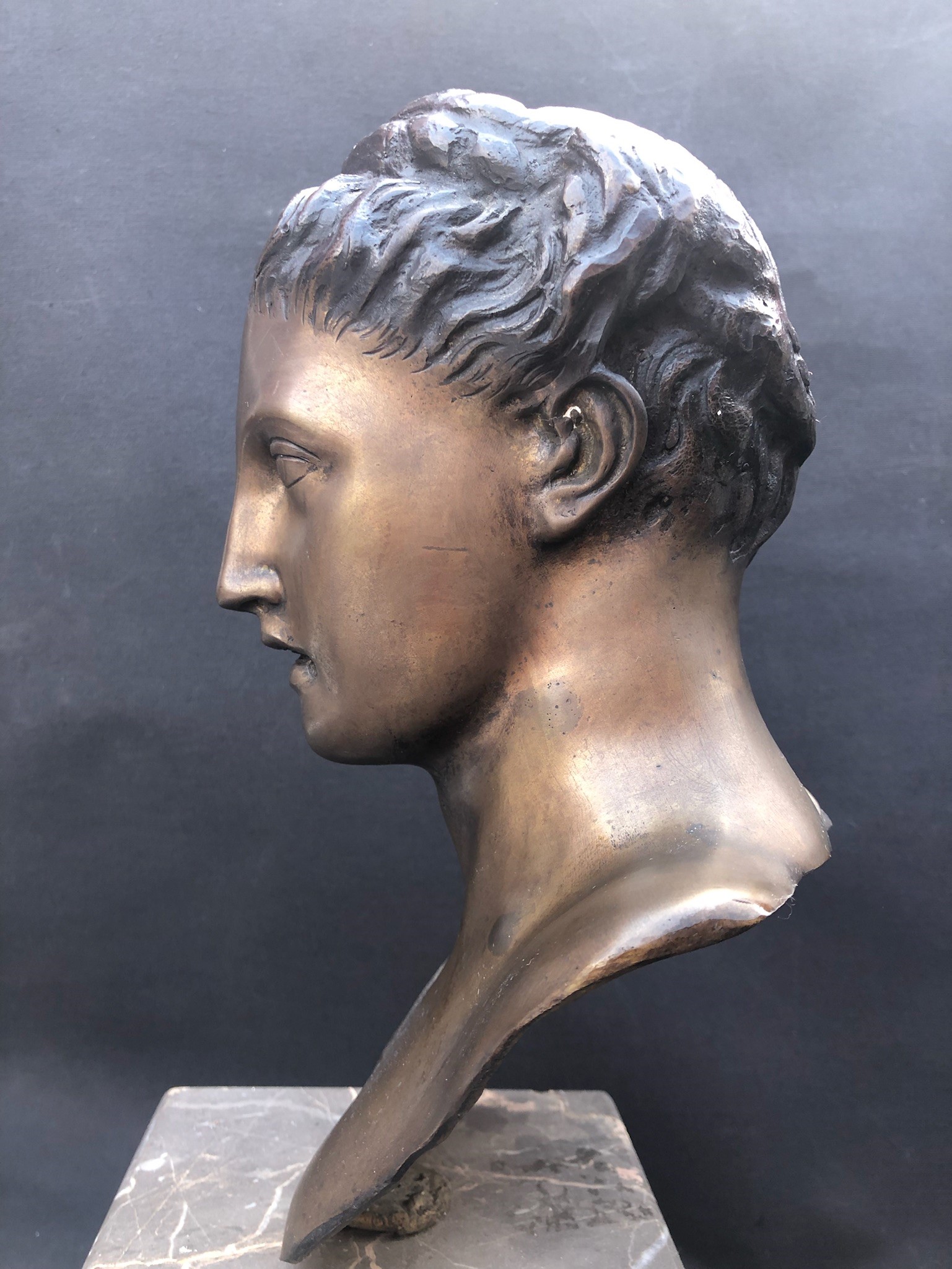Busto di Berenice o Artemis Bronzo Dall’antico, XX Secolo