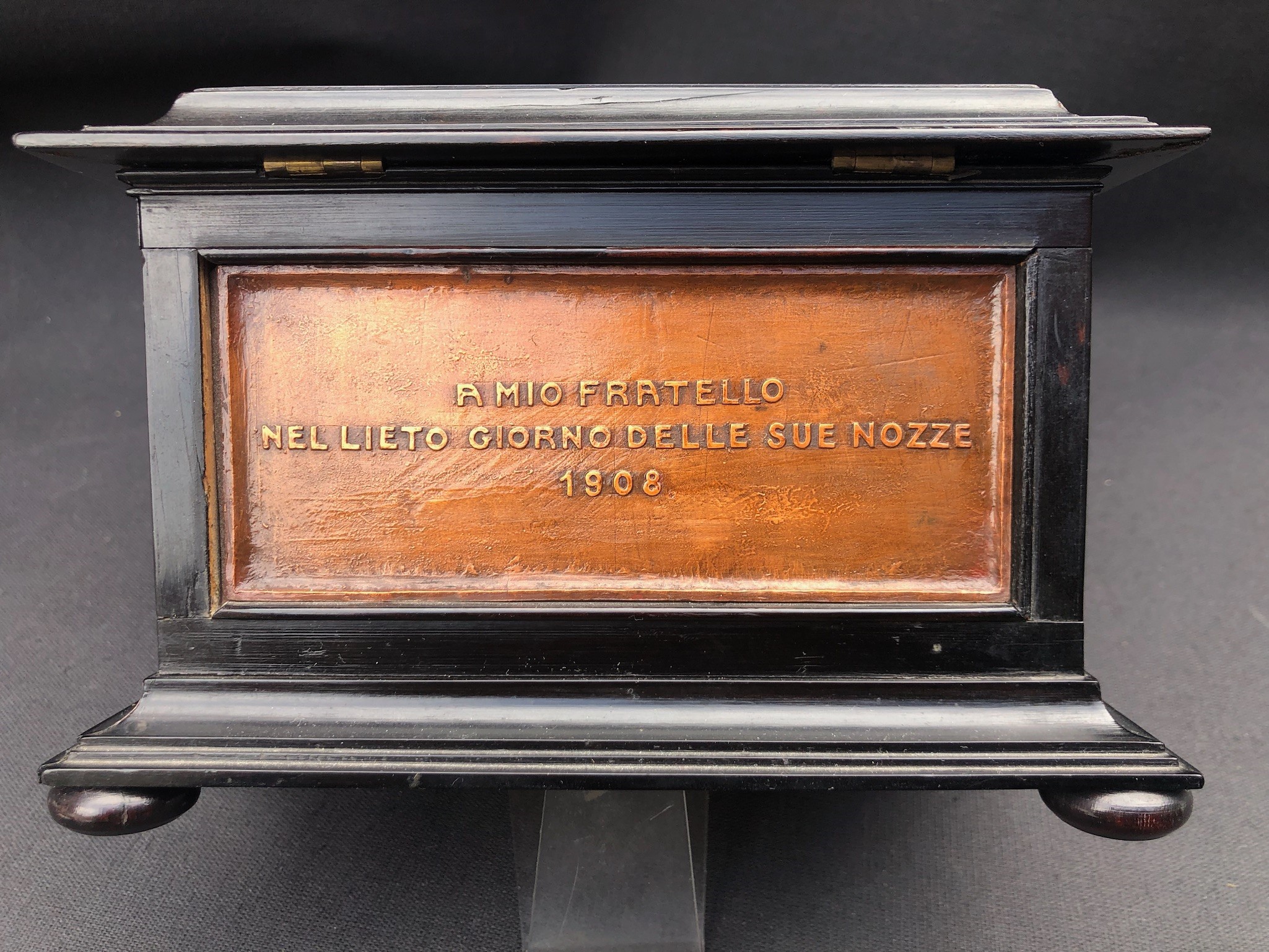 Artefice del 1908. Scrigno Figurato. Pezzo Unico
