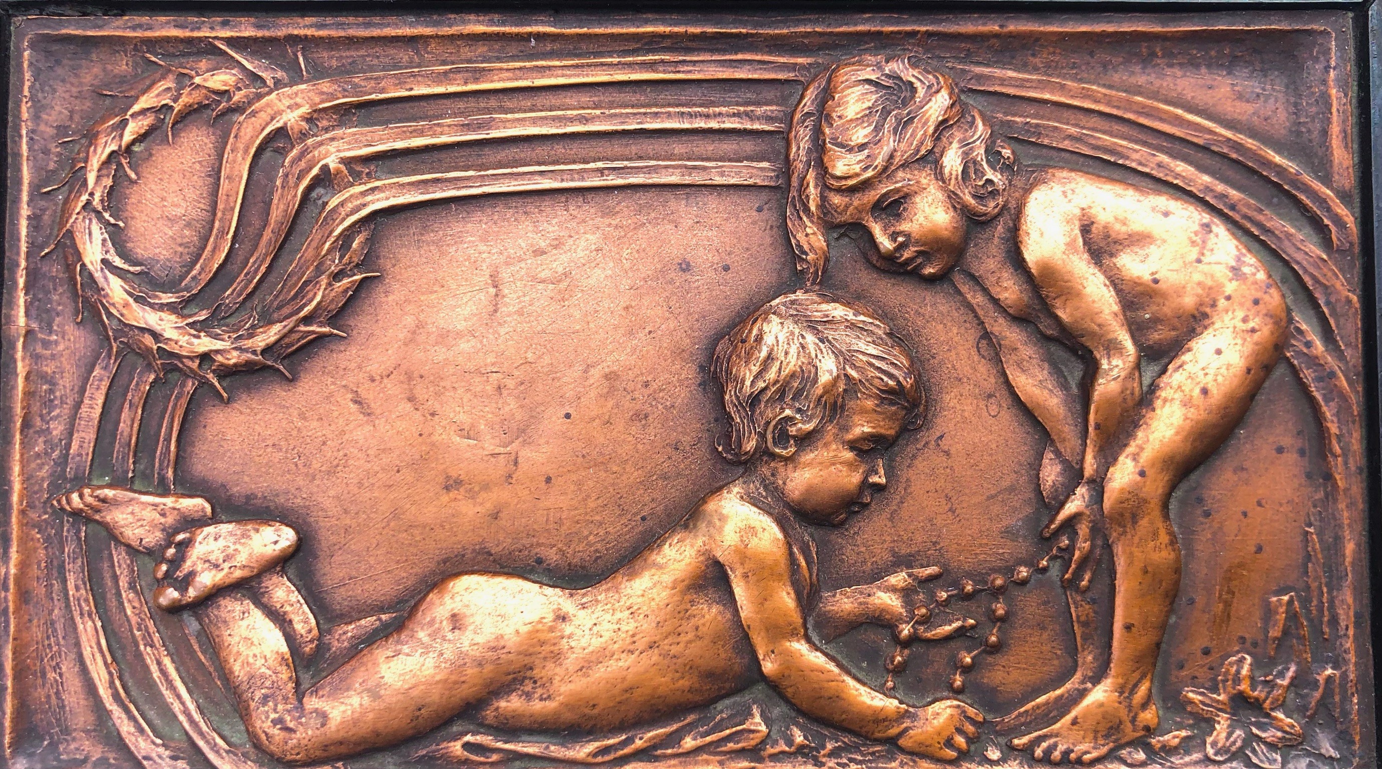 Artefice del 1908. Scrigno Figurato. Pezzo Unico