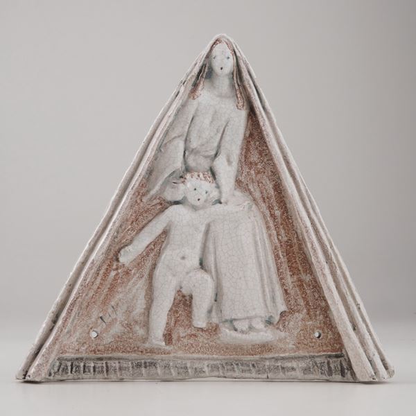 CERAMISTA FAENTINO, XX SECOLO, MADONNA CON BAMBINO