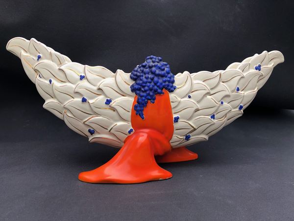 MANIFATTURA LOMBARDA, 1940 ca., GRANDE VASO DECORATIVO