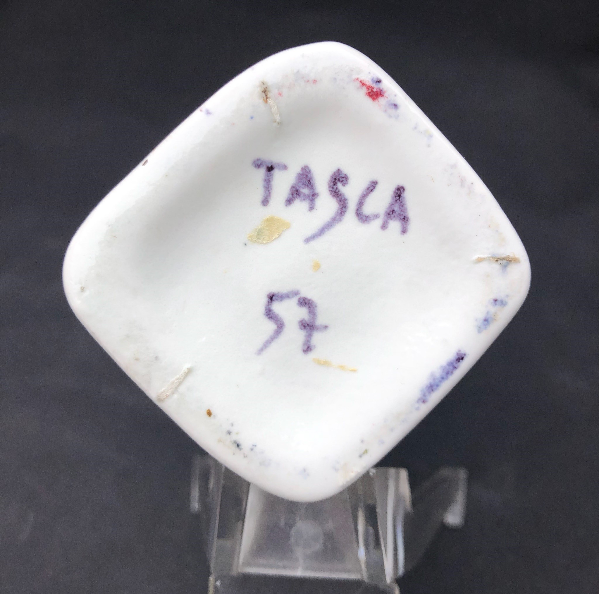 Alessio Tasca (1929 – 2020). Vasetto Firmato e Datato 1957