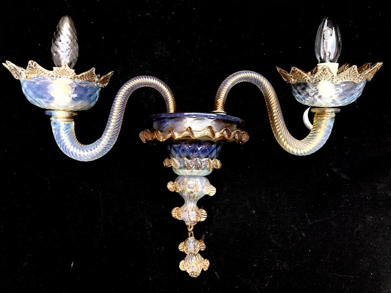 APPLIQUE IN VETRO SOFFIATO, MURANO PRIMA META’ XX SECOLO  - Auction Art and Trouvailles. Over 200 free-bid lots - Cambi Casa d'Aste