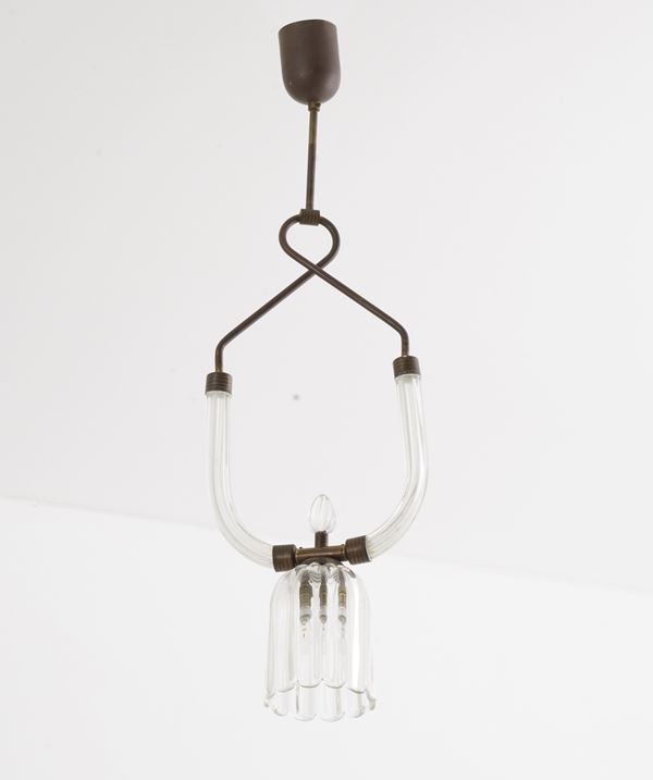 LAMPADARIO 1930 ca., VETRO DI MURANO