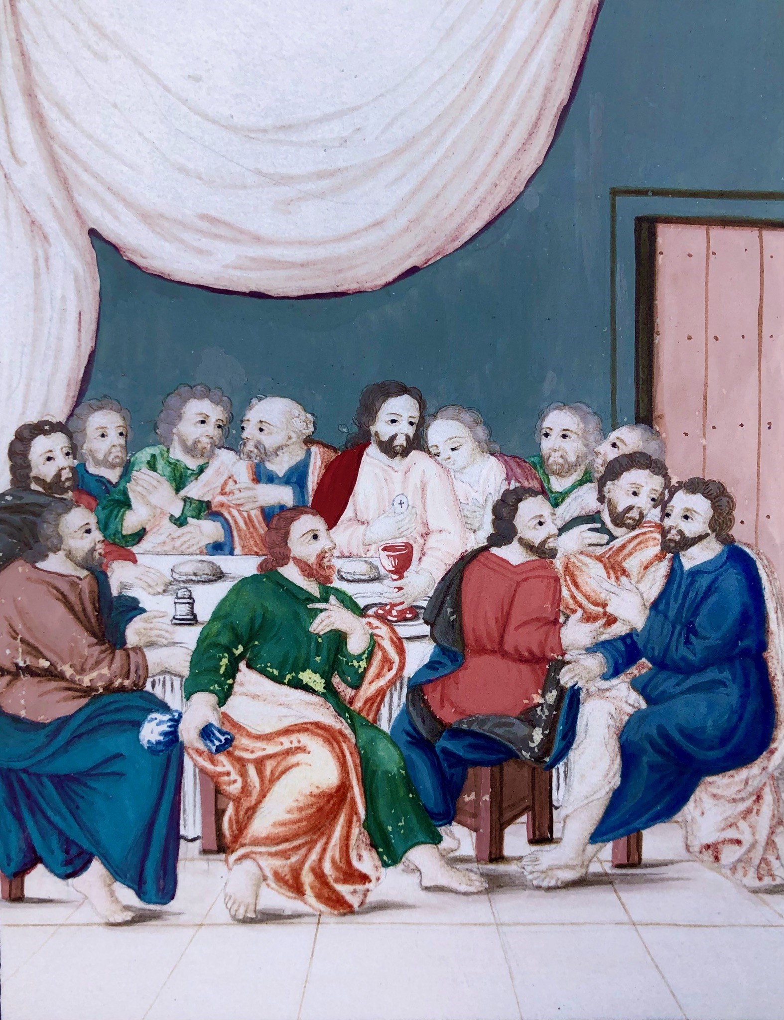 Coppia di Miniature in Cornice, XIX Secolo