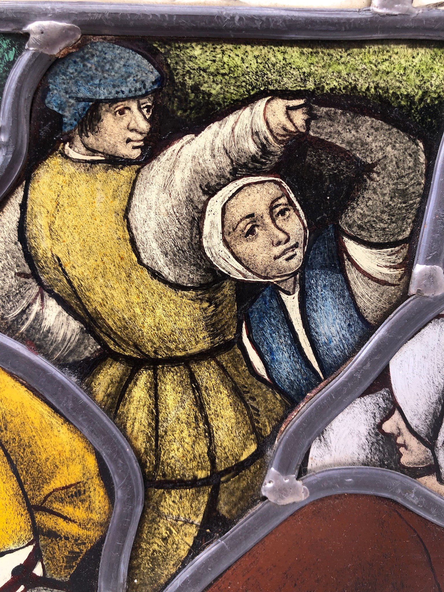 Da Brughel il Vecchio, Piccola Vetrata Dipinta e Piombata