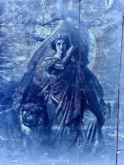 Victor Lagye (1825-1896) Matrice Xilografica Firmata