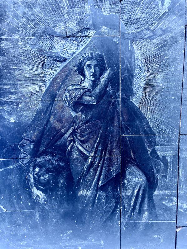 VICTOR LAGYE (1825-1896) MATRICE XILOGRAFICA FIRMATA