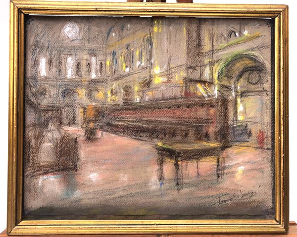 FIRMA NON DECIFRATA, INTERNO DEL MONASTERO MAGGIORE. MILANO 1902