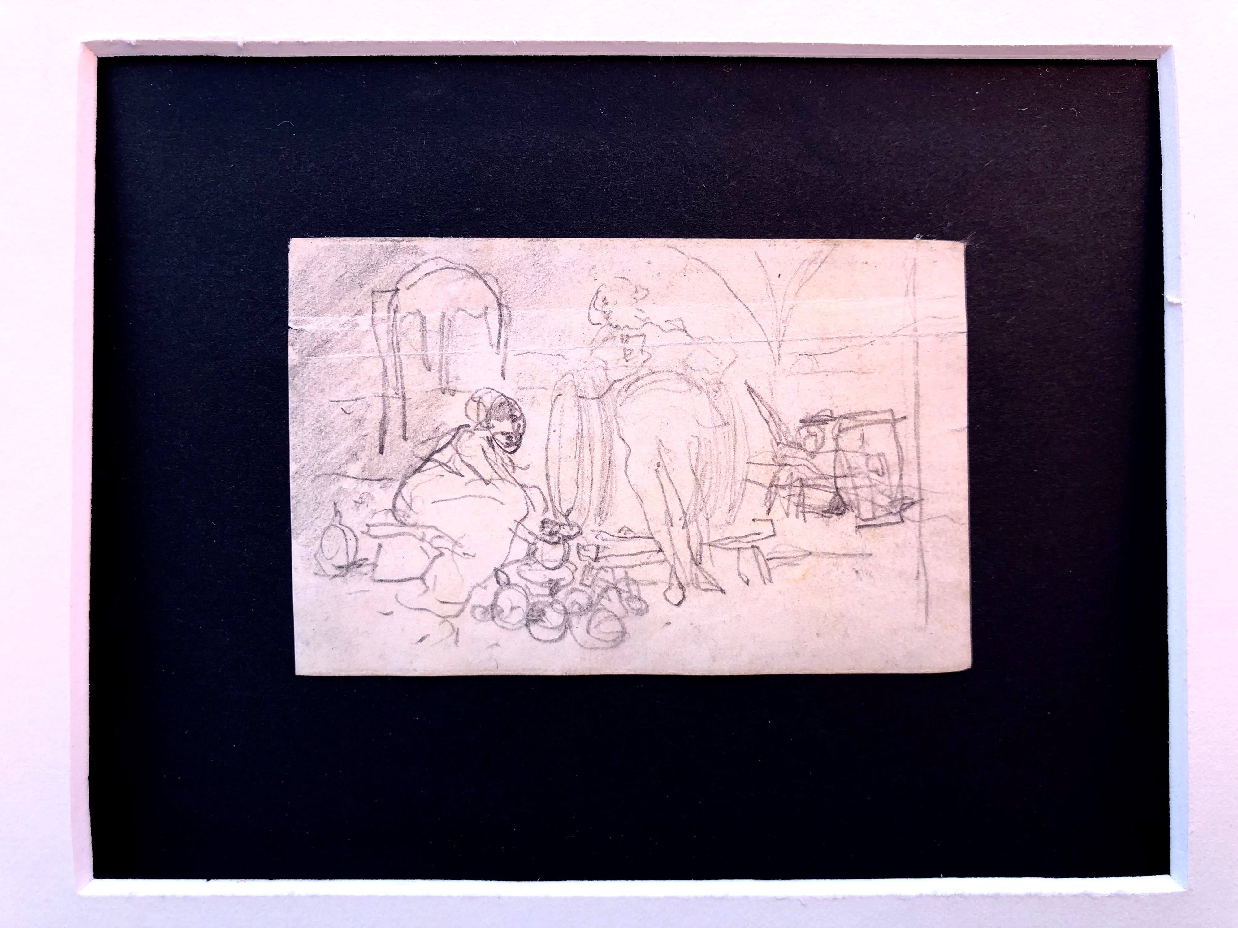 Francesco Vinea (1845- 1902), 4 Piccoli Studi Entro Passe-partout