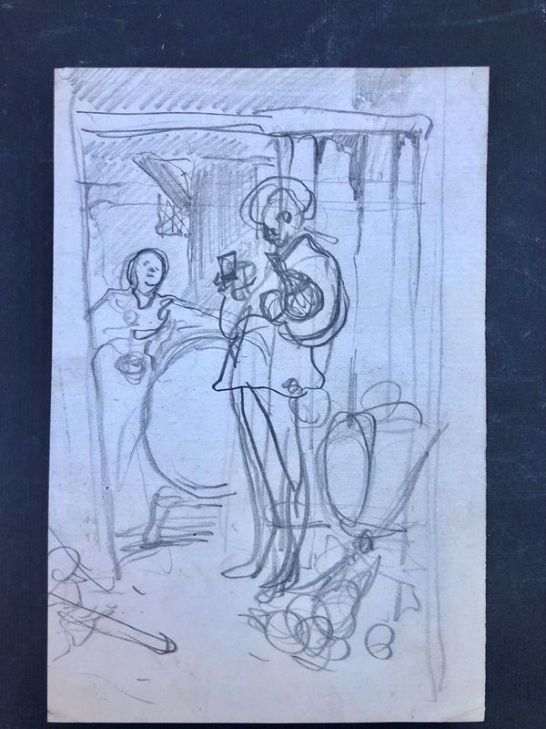 FRANCESCO VINEA (1845- 1902). 3 CARTE CON 7 STUDI