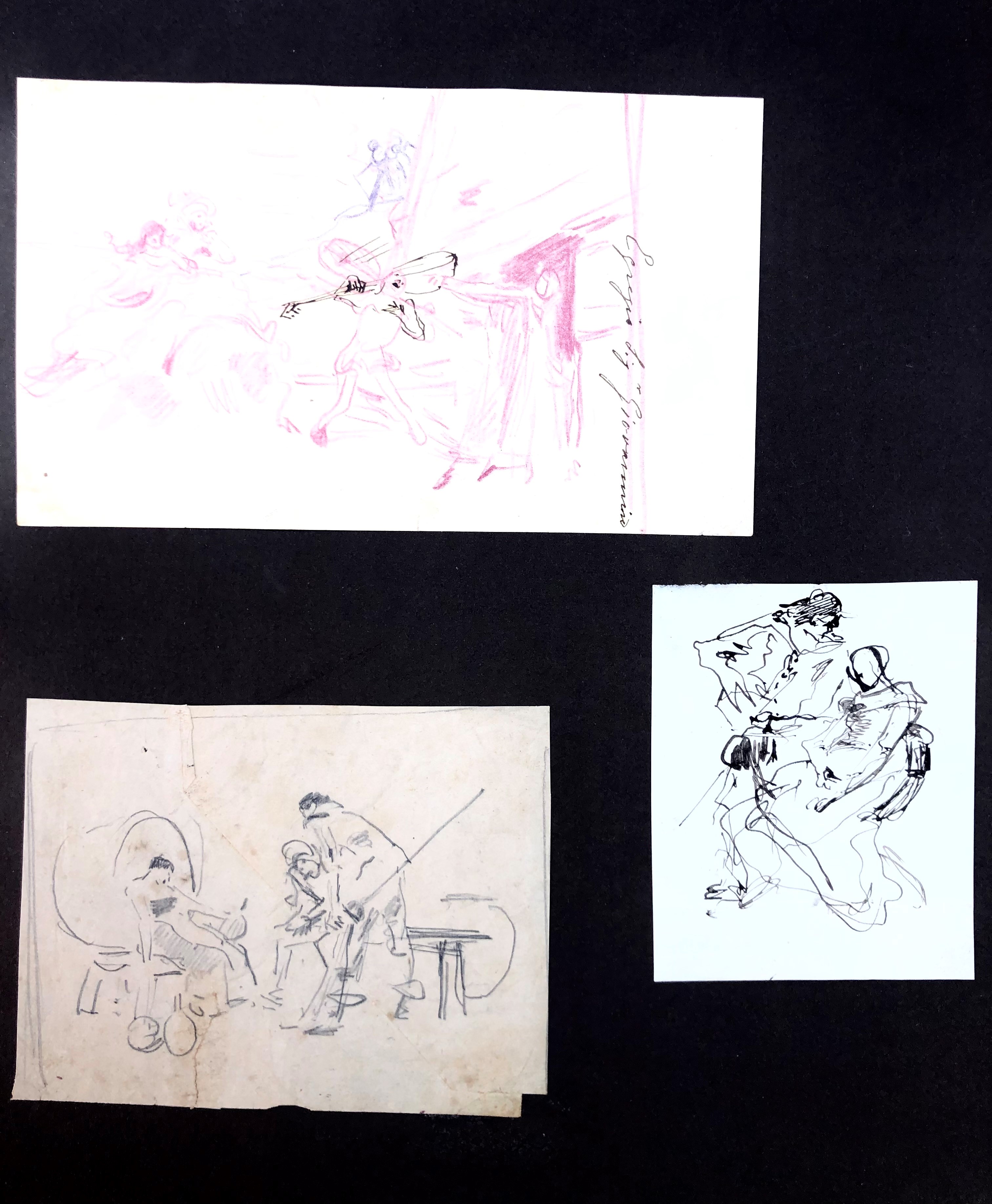 Francesco Vinea (1845- 1902). 7 Carte con 11 Studi