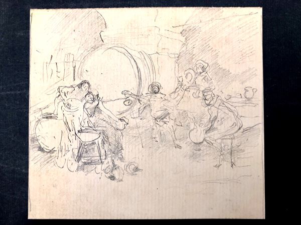 FRANCESCO VINEA (1845- 1902). 9 CARTE CON 15 STUDI