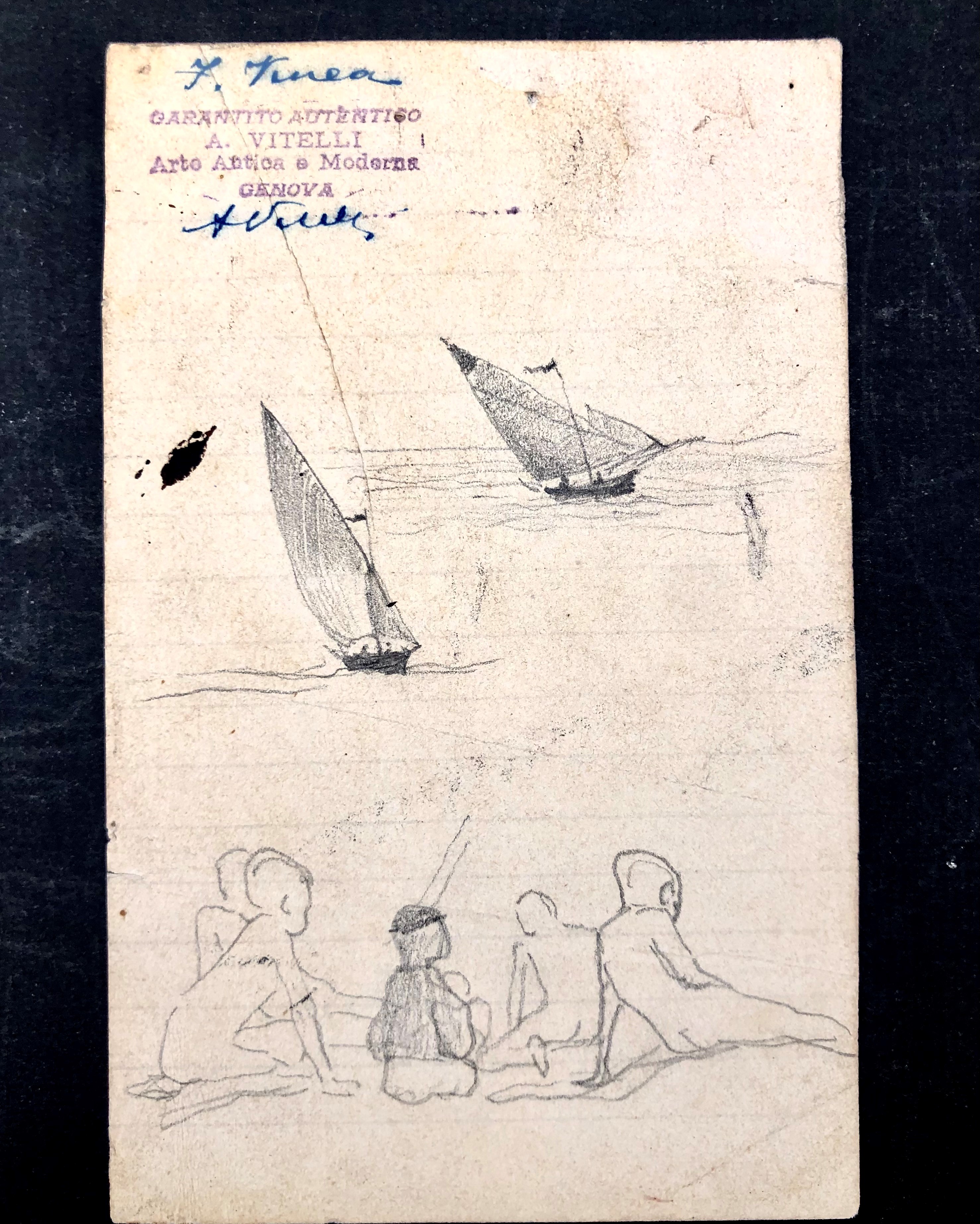 Francesco Vinea (1845- 1902). 9 Carte con 15 Studi