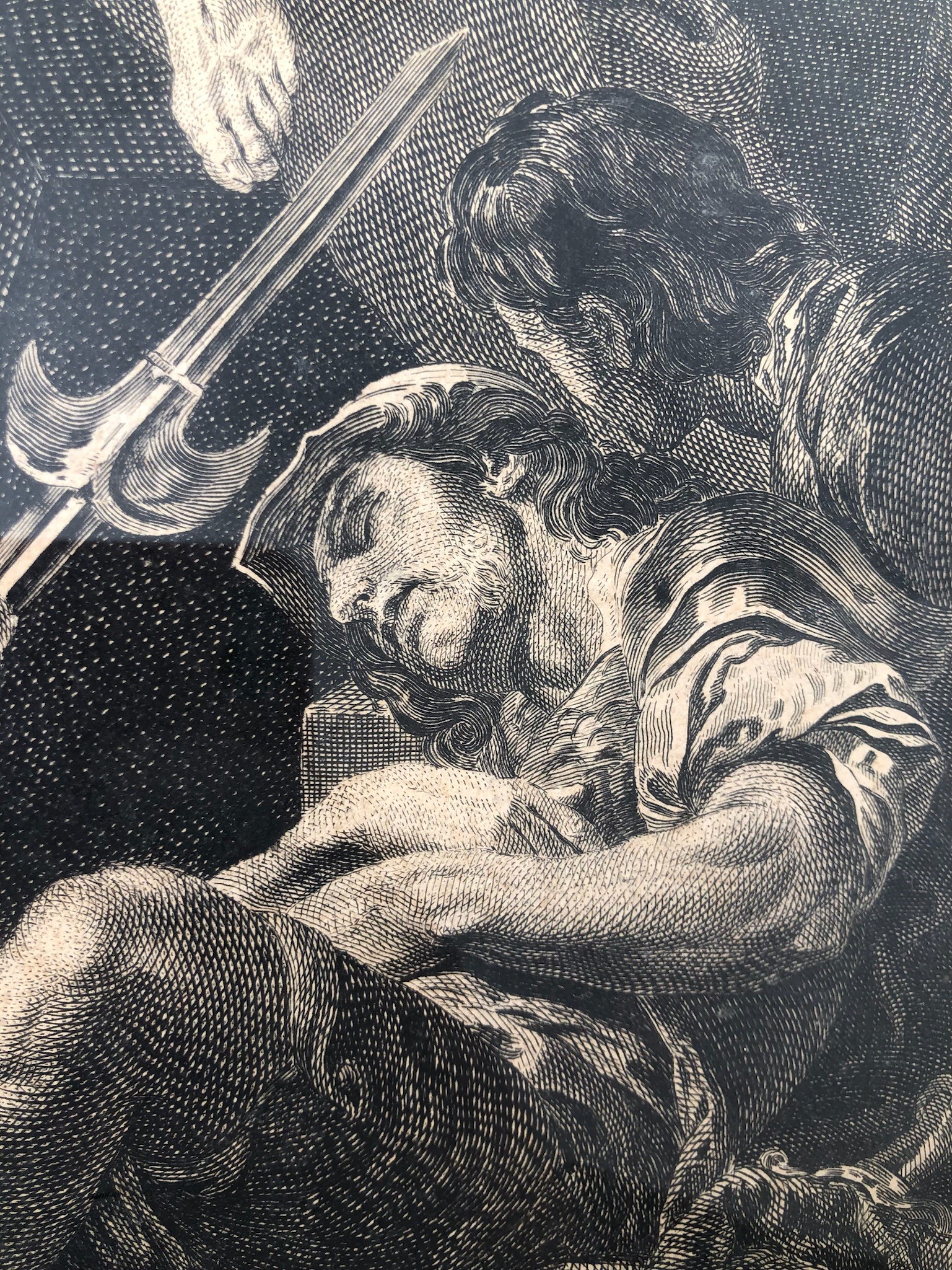 Da Charles Van Loo (1705 -1765). Bel Bulino in Cornice Antica la Resurrezione