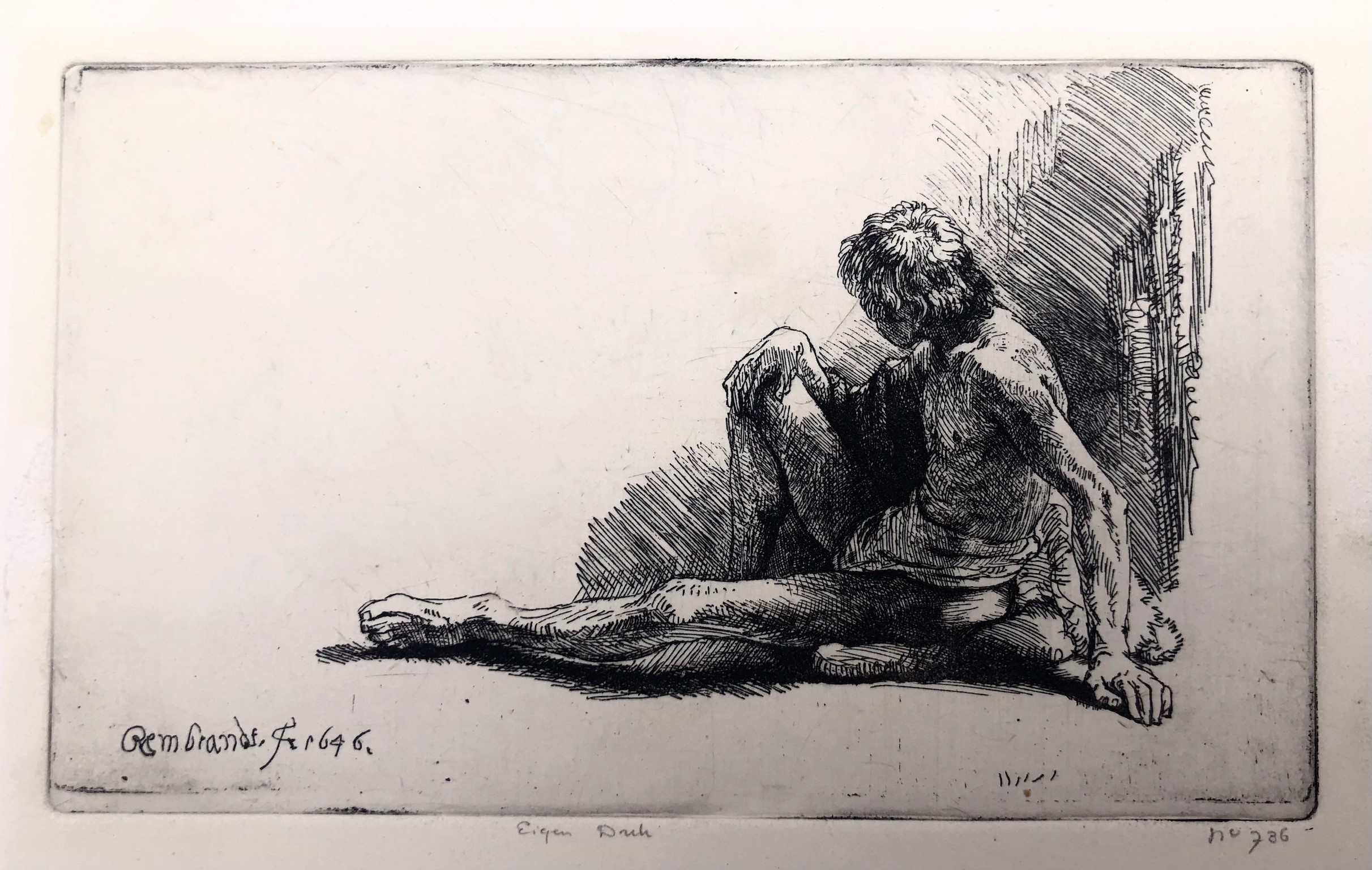 Rembrandt Van Rijn, Nudo Disteso, Heliogravure