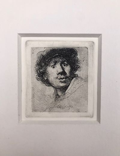 Rembrandt Van Rjin, Autoritratto a Bocca Aperta,heliogravure, 1630