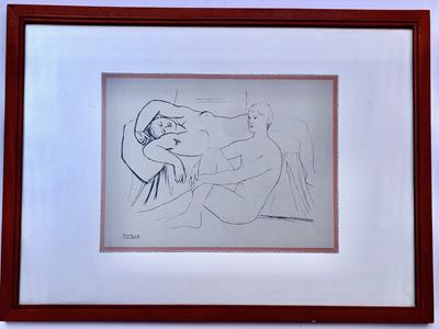 Pablo Picasso, Composizione con Due Nudi