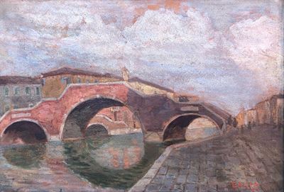 Venezia Ponte dei Tre Archi Primi Decenni del 900