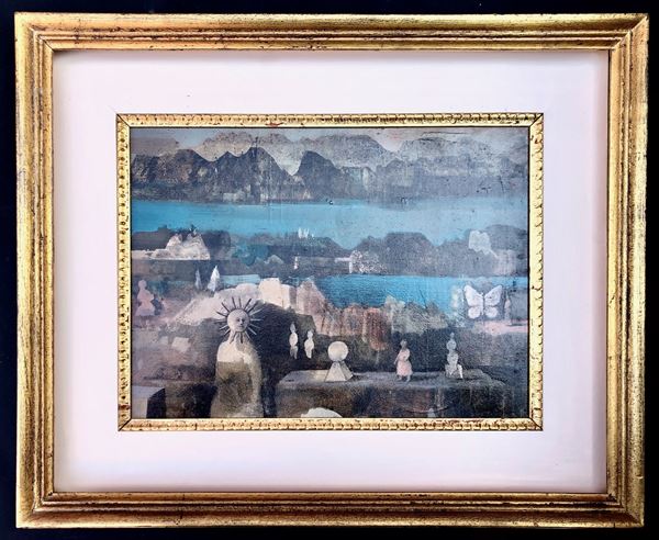 ANNE SAPORETTI (1914 -1984) PAESAGGIO FANTASTICO