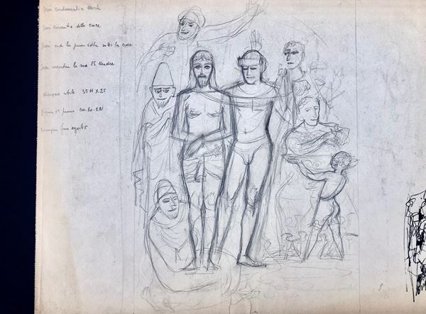 LUIGI FILOCAMO, ATTRIBUITO A GESU DAVANTI A PILATO