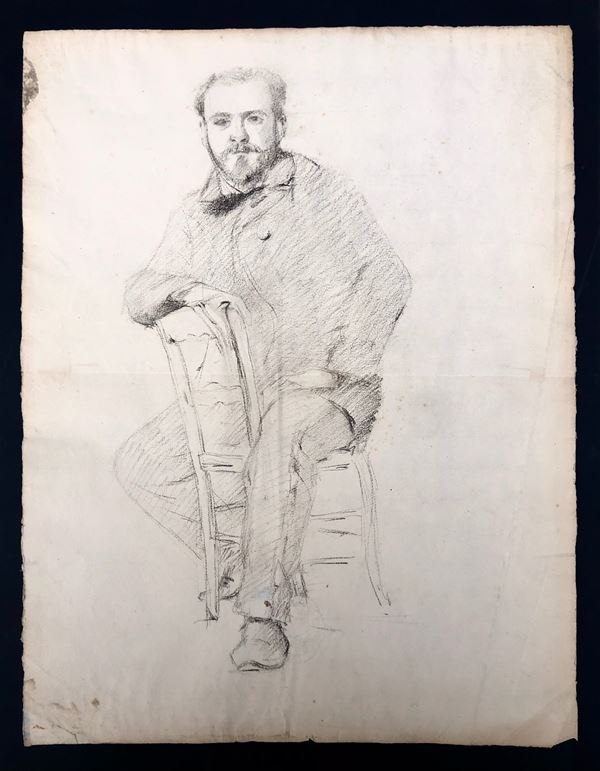 AUTORE DEL XIX SECOLO GRANDE RITRATTO