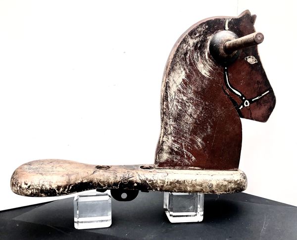 CAVALLINO IN LEGNO, DA BARBIERE XIX-XX SECOLO