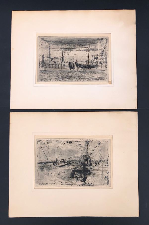 TRIESTE: FIRMA NON DECIFRATA “BARCOLA” E “PORTOROSEGA” 1954