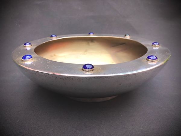 CIOTOLA IN METALLO ARGENTATO