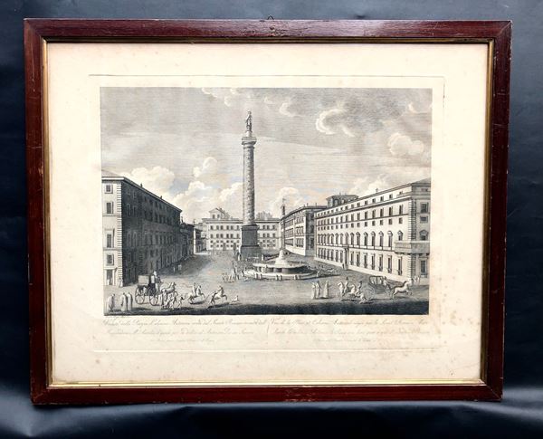 ROMA, 2 GRANDI VEDUTE, PRIMA META’ XIX SECOLO