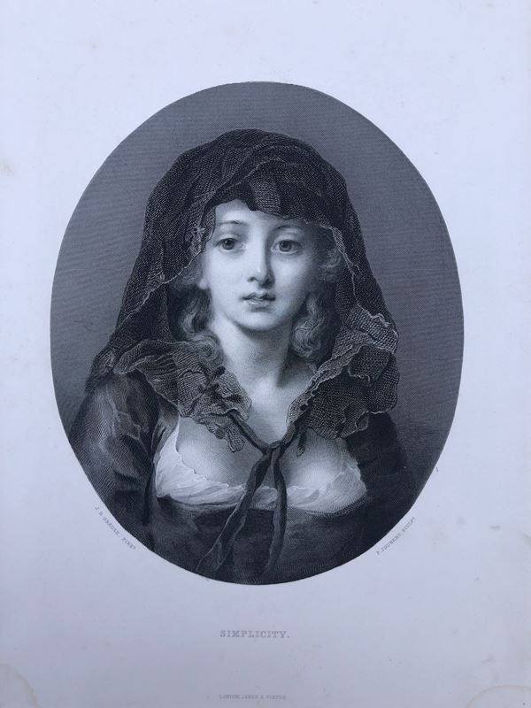 4 BELLE STAMPE, XIX SECOLO, cm. 24 x 32 ca