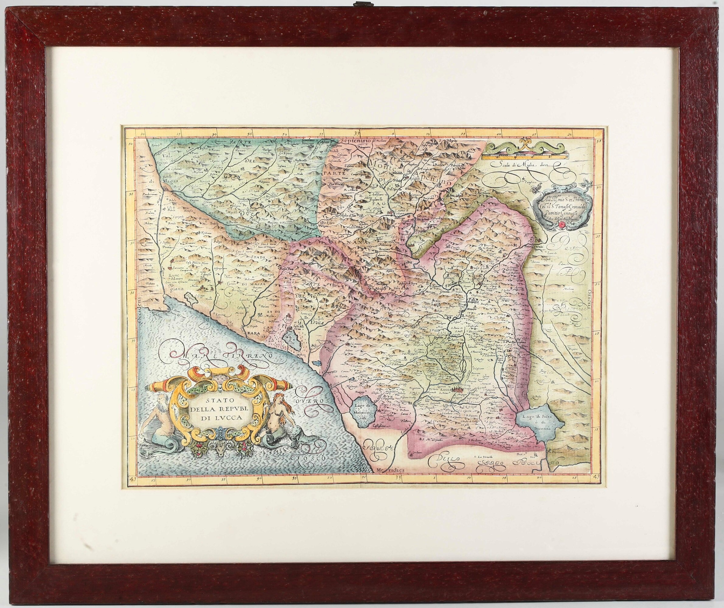 Magini, Giovanni Antonio, Carta geografica della Repubblica di Lucca, 1620-1630