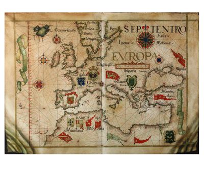 L'europa Riproduzione del Quarto Foglio Dell'atlante Flomem