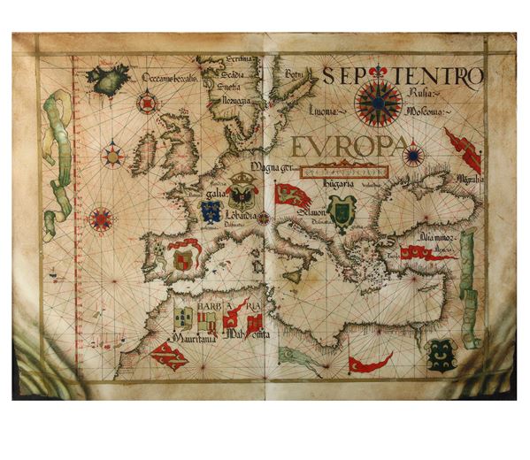 L'Europa Riproduzione del quarto foglio dell'Atlante Flomem