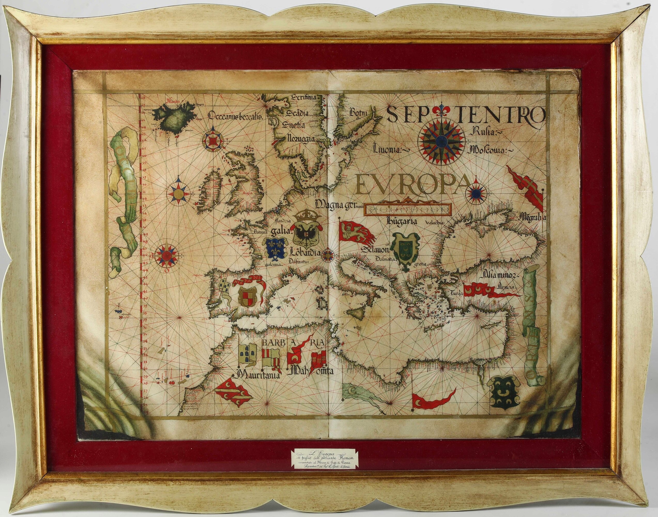 L'europa Riproduzione del Quarto Foglio Dell'atlante Flomem
