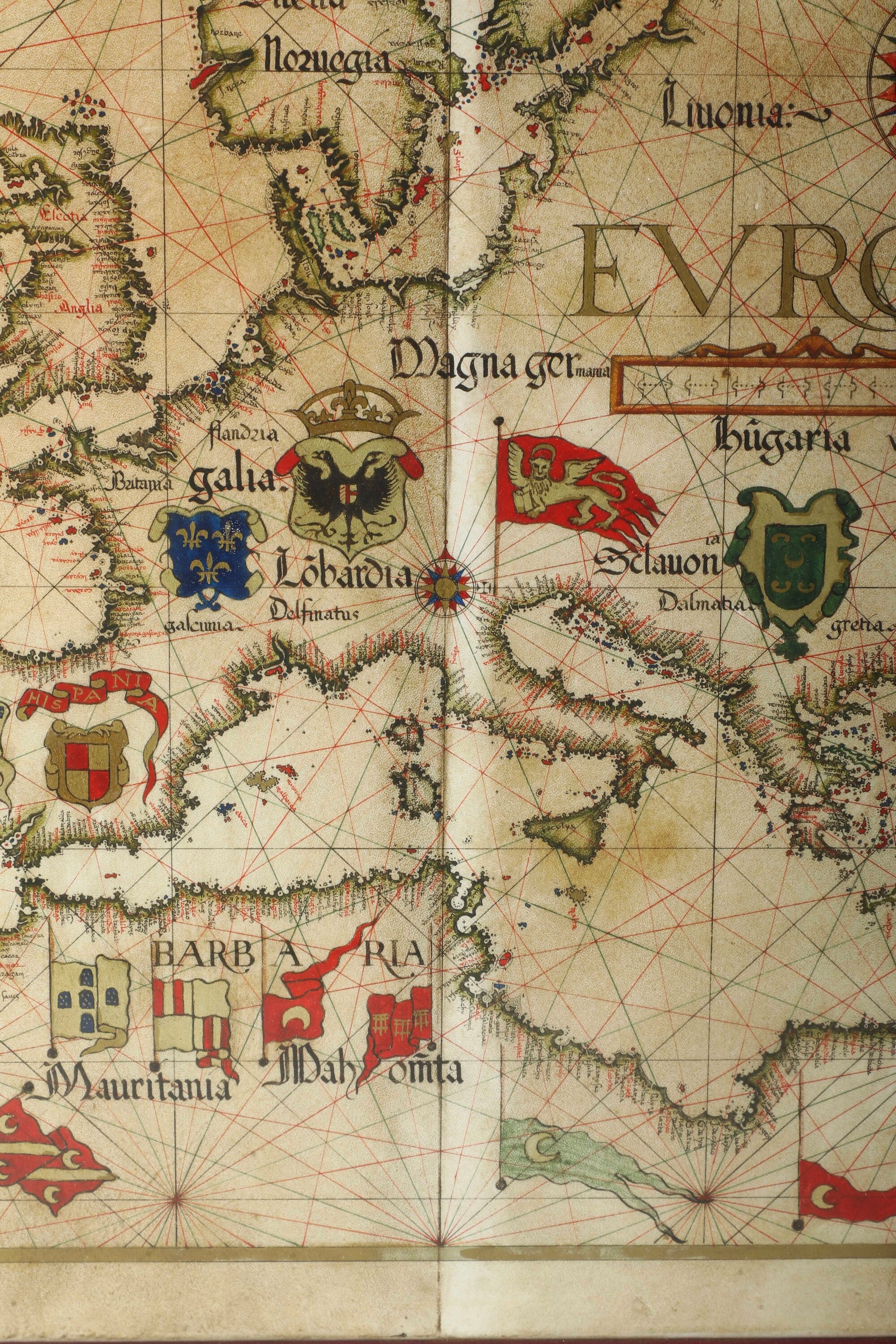 L'europa Riproduzione del Quarto Foglio Dell'atlante Flomem