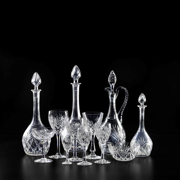 Servizio di calici Francia, Manifattura Baccarat, inizio del XX secolo 