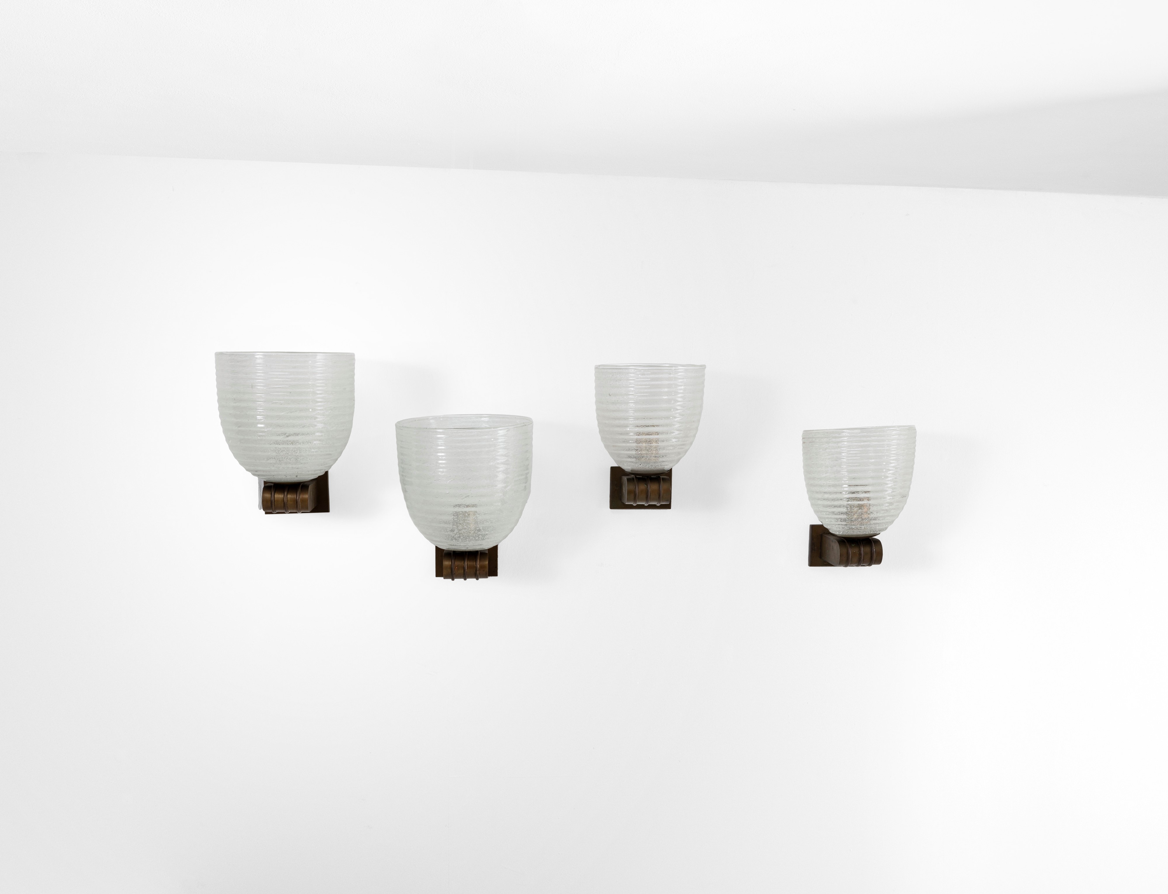Barovier & Toso - Quattro Lampade a Parete