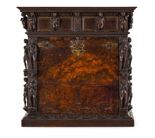 Stipo a bambocci. Genova, XVII secolo