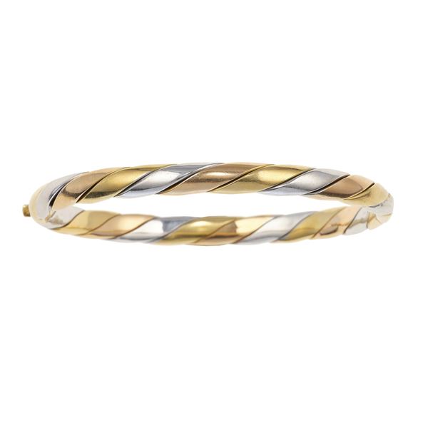 Three gold bracelet